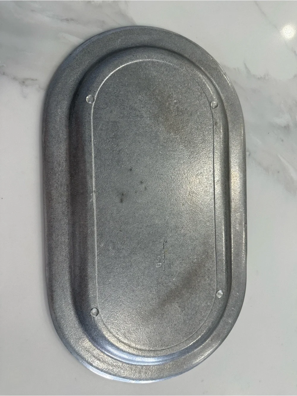 Wilton Armetale Silver Oval Serving Tray